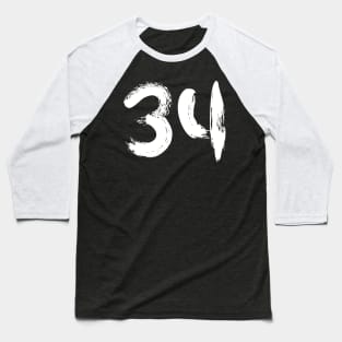 Number 34 Baseball T-Shirt